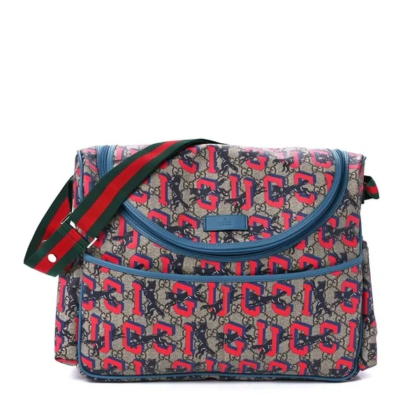 Gucci GG Supreme Monogram Gucci Wolf Diaper - Picture 1 of 10